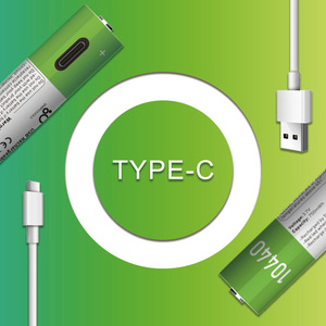 סוללות ליתיום-יון נטענות מסוג USB-C, סוללות AAAA ליתיום-יון, סוללה 10440, 3.7V 750mAh לעט חכם ופנס - Product Image 4