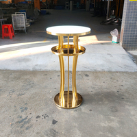 Table de bar en acier inoxydable pour événements, banquets de mariage, hôtels, fêtes et cocktails en extérieur – Meilleure vente