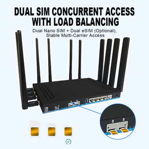 Ricche interfacce per Router di rete doppio modulo Dual SIM interno 2 Standard M2 porta industriale Performrance 5G WIFI 6 <span class=keywords><strong>Route</strong></span> - Product Image 3