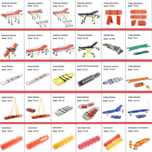 Papan Tulang Belakang Bahan PE Plastik Medis Ukuran Penuh Darurat Dua Lipat untuk Mobil Ambulans - Product Image 6