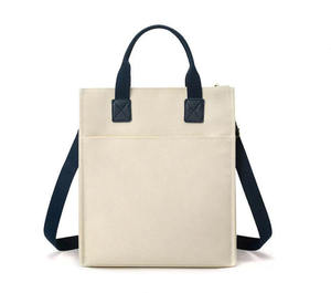 Custom Logo Size Printed Foldable Large Compartment Eco-Friendly Casual Cotton Canvas Handbag <b>Tote</b> Bag - Product Image 3