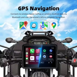 Écran portable pour <span class=keywords><strong>moto</strong></span> de 5 pouces, CarPlay, écran tactile Bluetooth, navigation <span class=keywords><strong>GPS</strong></span>, CarPlay avec support antivol - Product Image 3