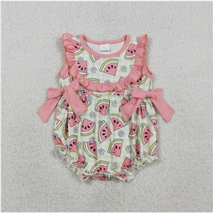 Romper Rosa con Estampado de Sandía para Bebés Niñas SR3920 - Product Image 3