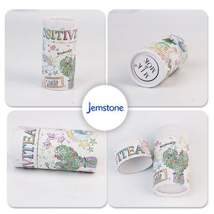 Emballage de boîte de tube en papier biodégradable de logo imprimé de taille personnalisée avec logo personnalisé - Product Image 6