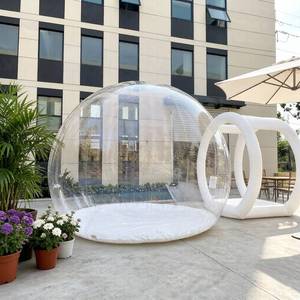 Dôme à bulles de 3 m, tente à double couche, château gonflable transparent de luxe, en PVC, château gonflable pour enfants - Product Image 6