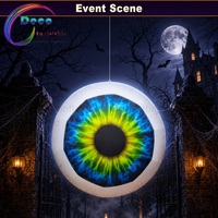 Œil gonflable pour Halloween, maison hantée, escape room, fête, accessoire photo, décoration