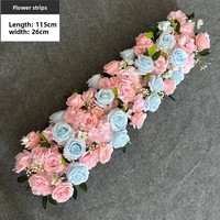 Guirlandes florales en soie artificielle pour arrangements de bouquets de mariage, murs de roses, arches nuptiales, et guirlandes décoratives d'hortensias et de dahlias
