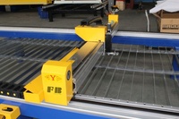 Machine de découpe plasma CNC 1500x3000mm, table 220V, entraînement par pas, haute précision, pour tôles métalliques, fabrication industrielle