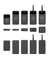 Nouveauté 2023 : Chargeurs sans fil ultra-rapides, fins et portables, type C universel, faciles à transporter, batterie externe magnétique 10000 mAh, technologie GaN 30W