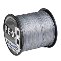Ligne de pêche tressée X8 en PE, 8 brins, ultra-lisse, sans mémoire, haute résistance, multifilament, pour la pêche au jigging, au lancer et au surfcasting