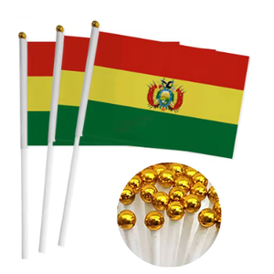 Изготовленный на заказ 12x18 полиэстер Вымпел персонализированный Автомобильный дисплей с пластиковым стержнем рекламный флаг Боливия окна автомобиля сделанный из шелка - Product Image 5