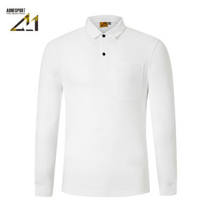 เสื้อโปโลแขนยาวผู้ชาย ผ้าฝ้าย 100% - แบบเรียบไม่มีลาย - สำหรับใส่โลโก้ได้ตามต้องการ - มีจำหน่ายราคาส่ง - Product Image 3