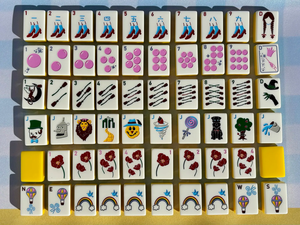 Juego <span class=keywords><strong>de</strong></span> Mahjong Americano <span class=keywords><strong>de</strong></span> Lujo <span class=keywords><strong>El</strong></span> <span class=keywords><strong>Mago</strong></span> <span class=keywords><strong>de</strong></span> <span class=keywords><strong>Oz</strong></span>, 160 Fichas, Ruby Slipper, Emerald City, Dorothy, Grabado, Regalo Coleccionable - Product Image 1
