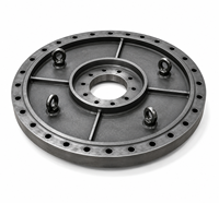 Plaque de couvercle de roulement d'orientation robuste sur mesure usinée CNC |   Pièce structurelle soudée pour machines de construction OEM/ODM