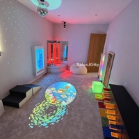 Salle sensorielle Snoezelen, tube à bulles d'angle, salle de thérapie visuelle apaisante, équipement d'intégration sensorielle à fibres optiques pour enfants autistes