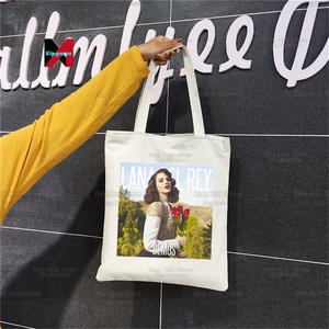 <span class=keywords><strong>Lana</strong></span> <span class=keywords><strong>Del</strong></span> <span class=keywords><strong>Rey</strong></span> Femme Toile Sac Fourre-Tout Eco Shopping Grande Capacité Sac à Bandoulière Pour Femmes Femme Pliable Plage Shopper Sac - Product Image 5