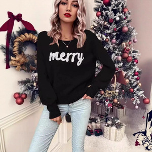 <span class=keywords><strong>Pull</strong></span> en maille jacquard pour femme, col rond, manches longues, décontracté, pour l'automne et l'hiver, <span class=keywords><strong>pull</strong></span> de Noël, <span class=keywords><strong>meilleur</strong></span> prix - Product Image 3