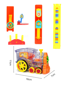 Vente chaude Jouet Éducatif Électrique 80 PIÈCES Domino <span class=keywords><strong>Train</strong></span> Automatique Mis Sur Les Licences Domino <span class=keywords><strong>Train</strong></span> Pour Les Enfants - Product Image 2