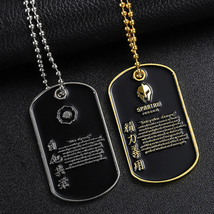 Placa de Identificación Personalizada para Perro, de Metal Esmaltado, Aleación de Zinc, Oro y Plata, Grabada, con Cadena, para Hombre, Regalos y Recuerdos - Product Image 6