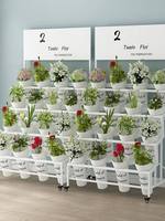 Support de Présentation pour Fleurs Fraîches de Fleuriste, Style Chinois, à Trois/Quatre Niveaux, pour Intérieur/Extérieur, en Plastique