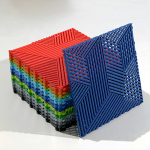 Nhà máy cấp bằng sáng chế mới 3D lồng vào nhau gạch lát sàn nhà để xe và chống trượt PVC sàn nhà để xe mat Dễ dàng cài đặt hội thảo Vinyl gạch - Product Image 1