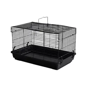 Black Decorative Nest Assemble Large Metal Standing Birdcage Hamster Cage