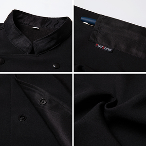 Pizza Chef Uniforme Camiseta Hombre Algodón Gris Trabajo Hombre Trabajo Polo Algodón Poliéster Camisas para uniforme escolar - Product Image 2