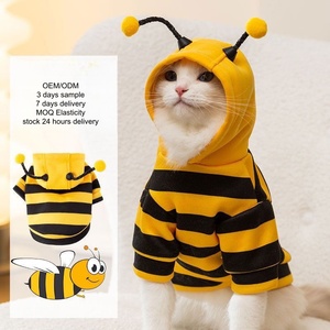 Luxury Designer Pet Clothes for <strong>Dogs</strong> Cats Winter Fall Halloween Funny <strong>Dog</strong> <strong>Jackets</strong> Hoodies Bee Protective Polyester Materials - Product Image 1