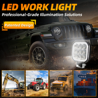 Haute qualité 27W IP67 étanche LED lumière de travail tracteur carré Auto lampe extérieure boîtier en aluminium moulé sous pression 12-36V nouvel état
