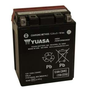Batería de Motocicleta Yuasa YTX14AHL-BS 12V 12Ah VRLA de Alto Rendimiento - Product Image 1