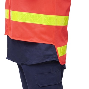 Chaleco de Seguridad Reflectante de Alta Visibilidad para Hombre, Ropa de Trabajo de Alta Visibilidad para Construcción, Control de Tráfico, Malla Transpirable - Product Image 6