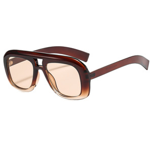 Lunettes de soleil rectangulaires pour femmes, monture complète, UV400, protection solaire tendance 3573 - Product Image 5