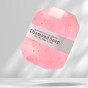 Savon diamant fait main feuille d'or commerce extérieur transfrontalier pour <span class=keywords><strong>Amazon</strong></span> cadeau de pierres précieuses <span class=keywords><strong>huile</strong></span> <span class=keywords><strong>essentielle</strong></span> nettoyant solide - Product Image 6