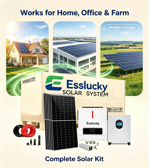25 Years Warranty Panel Complete Kits 10KW Hybrid Solar Energy System 5Kw 8kw 12kw 15kw With 10kwh 15kwh Solar System