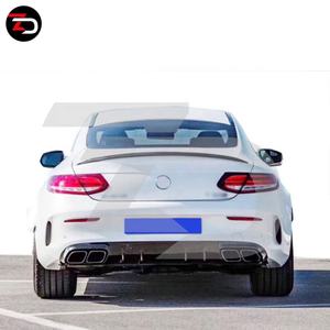 Kit de carrosserie avec lame de pare-choc avant, accessoire de voiture, classe C C205 coupé 2019 à 2015, C300 C200 <span class=keywords><strong>C250</strong></span>, <span class=keywords><strong>2020</strong></span> C63S - Product Image 2