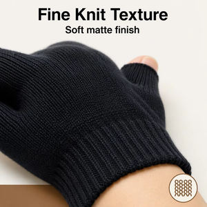 Guantes de Medio Dedo, Guantes de Invierno de Punto Acrílico sin Dedos, <span class=keywords><strong>Manoplas</strong></span> Cálidas y Elásticas para Hombre y Mujer, Juego de 5 Pares - Product Image 6