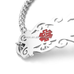 Aceon gelang batang ID medis Logo warna-warni kustom gelang modis <span class=keywords><strong>diabetes</strong></span> alergi darurat baja tahan karat Yiwu - Product Image 5