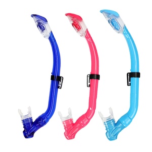 Suministro de fábrica CE certificado grado alimenticio PVC niños Dry Top buceo Snorkel - Product Image 1