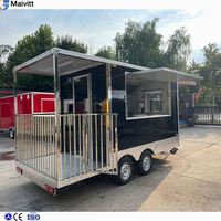Conteneur de cuisine commerciale mobile pour restaurant, bar, restauration rapide, pizzeria, remorque, 20 pieds, 40 pieds, à vendre