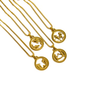 Douze colliers du zodiaque creux équilibre tridimensionnel Eros flèche Lion collier pendentif collier chaîne de chandail - Product Image 1