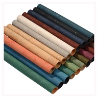 INFOCORK Usine En Gros-Luxe Noir Microfibre Vegan Tissu De Liège En Cuir pour Fourre-Tout/Épaule/Maquillage Sacs & Portefeuilles