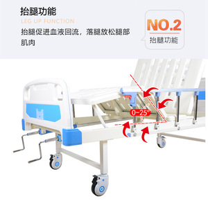 Yingge Manual Nursing <b>Bed</b> 2000*900*500 Stainless Steel Hand Crank Multi Functional Hospital <b>Bed</b> For Patients Elderly <b>Disabled</b> - Product Image 3
