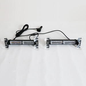 Nuevas luces estroboscópicas de tablero LED para Interior de coche, lámparas intermitentes de emergencia para parabrisas, barra de luz de advertencia, montaje de ventosas ámbar blanco - Product Image 5