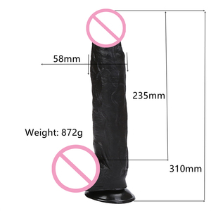 Dildo réaliste de 12 pouces pour femmes, masseur vaginal en PVC, avec ventouse puissante, étanche, grande taille - Product Image 2