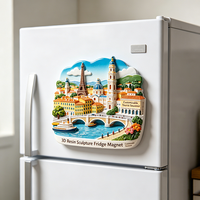 Vente en gros de souvenirs touristiques personnalisés en résine 3D représentant des pays, produits à vendre dans les lieux touristiques, cadeaux de voyage, décoration pour la maison et la cuisine