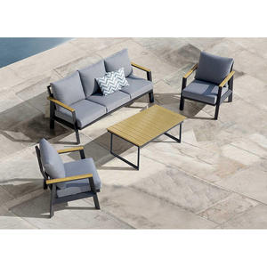 Offre Spéciale moderne ensemble de canapés sectionnels d'extérieur <span class=keywords><strong>4</strong></span> pièces meubles de jardin de style européen pour hôtel parc et salle de soleil - Product Image 1