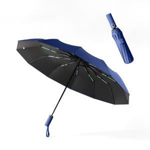 Parapluie pliant en trois sections, pas cher, fabricant chinois, vente en gros, promotionnel, impression de logo personnalisé - Product Image 4