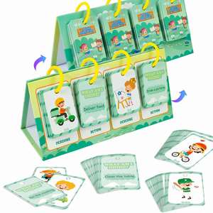 Material Didáctico para Niños, Herramientas de Aprendizaje Temprano para el Aula, 96 Tarjetas Educativas Cognitivas, Tabla de Aprendizaje para Niños de 4 a 6 Años, Material de Papel, Certificación CPC y CE - Product Image 3