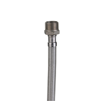 Tuyau de plomberie F1/2*M1/2, tuyau tressé en métal haute pression, tuyau flexible en acier inoxydable 304
