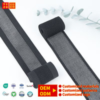 Bande élastique en maille OEM en gros, bande élastique en polyester, conception personnalisée avec LOGO, bandes élastiques en maille de 3 cm pour sous-vêtements et vêtements